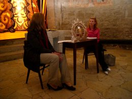 Künstlergespräch mit Irene Andessner © Kunst im Karner