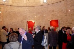 Vernissage AUFERSTEHUNG (Hermann Nitsch) - Dionysos oder Christus  Kunst im Karner