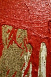 Detail Schttbild rot - copyright Hermann Nitsch