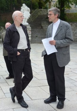 Eröffnungsrede von Pfarrer Richard Posch bei Vernissage Leo Zogmayer: WORDEN - Bild+Wort © Kunst im Karner