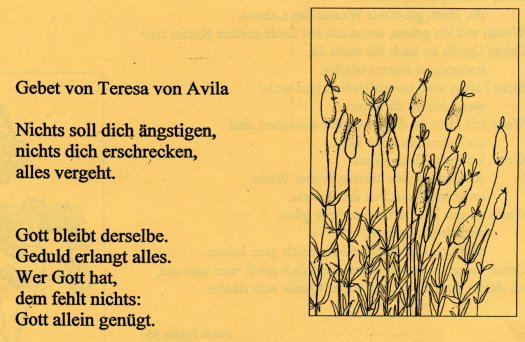 Gebet von Theresa von Avila
