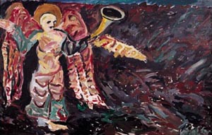 Friedhofskapelle Brunn am Gebirge / Engel der Apokalypse © Herwig Zens