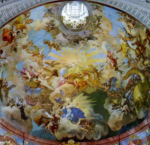 Zum Vergrößern draufklicken - Altenburg, Kuppelfresko, Paul Troger