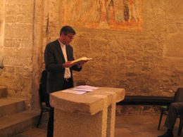 Pfarrer Klaus Heine & Richard Posch "Das Du Gottes" ökumenischer Dialog über menschliche und göttliche Begegnungen mit biblischen Beispielen © Kunst im Karner - St. Othmar