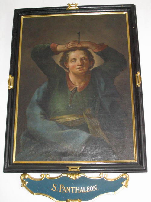 Pantaleon-Bild in der Pfarrkirche Attersee