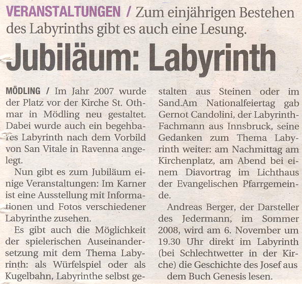 Bericht in der NN