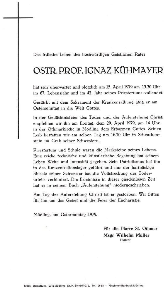 Parte Prof. Ignaz Khmayer