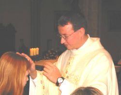 Peter bei der Jungscharaufnahme im September 2002 in St. Othmar