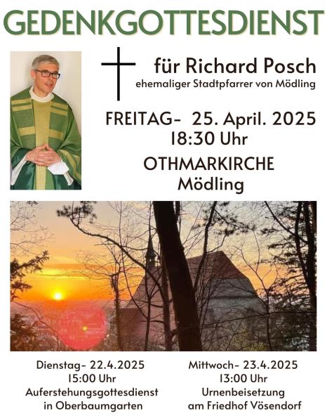 Gedenkmesse fr Richard Posch