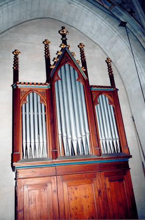 Orgelprospekt vor der Restaurierung