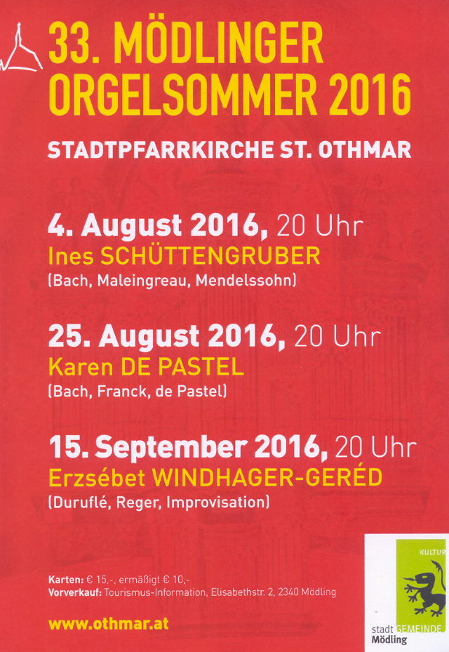 Mdlinger Orgelsommer 2016