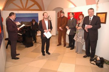 Begrung und Einfhrende Worte: Mag. Paul Werdenich - Stadtrat fr Kunst und Kultur - Vernissage: "Zwischen den Worten"  Polnische Gemeinde in der Pfarre St. Othmar