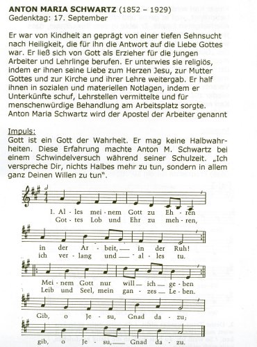 1. Andacht - Textblatt