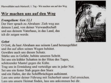 Pfarrwallfahrt 2005 - 1. Tag - zum Vergr��ern auf das Bild klicken