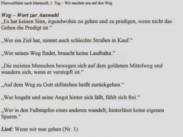 Pfarrwallfahrt 2005 - 1. Tag - zum Vergr��ern auf das Bild klicken