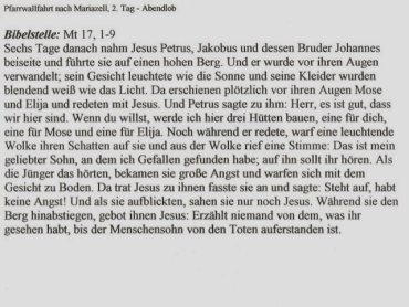 Pfarrwallfahrt 2005 - 2. Tag - zum Vergr��ern auf das Bild klicken