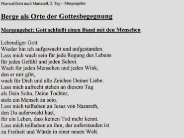 Pfarrwallfahrt 2005 - 2. Tag - zum Vergr��ern auf das Bild klicken