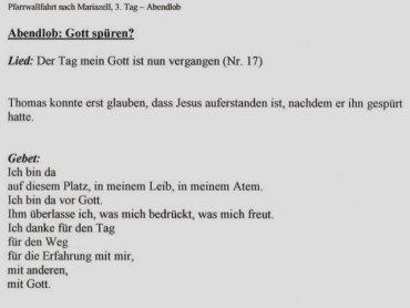 Pfarrwallfahrt 2005 - 3. Tag - zum Vergr��ern auf das Bild klicken