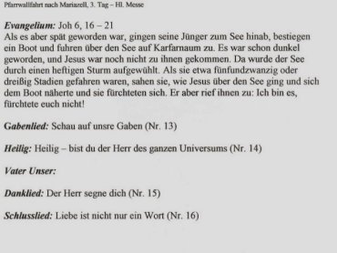 Pfarrwallfahrt 2005 - 3. Tag - zum Vergr��ern auf das Bild klicken