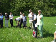 auf der Wiese oberhalb von Heiligenkreuz - Fu�wallfahrt nach Mariazell 2007 � Pfarre St. Othmar in M�dling