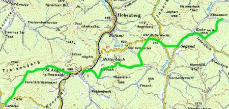 Unser Weg am 3. Tag