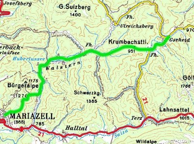 Unser Weg am 4. Tag