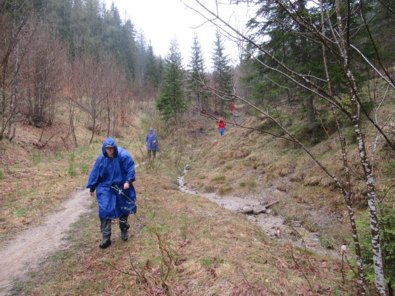 Abstieg rutschig